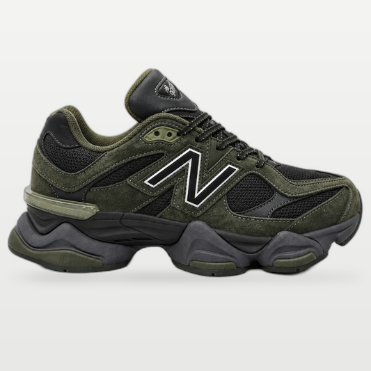 NB 9060 VERDE MILITAR CON NEGRO
