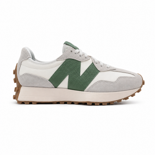 New Balance 327 Blanco con Verde