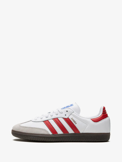 TENIS SAMBA BLANCO CON ROJO