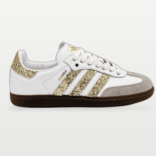 Adidas Samba Blanco con Beige