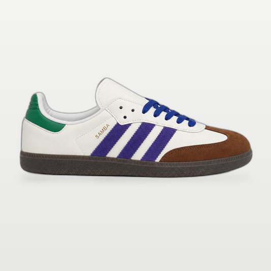 Adidas Samba Blanco con Azul