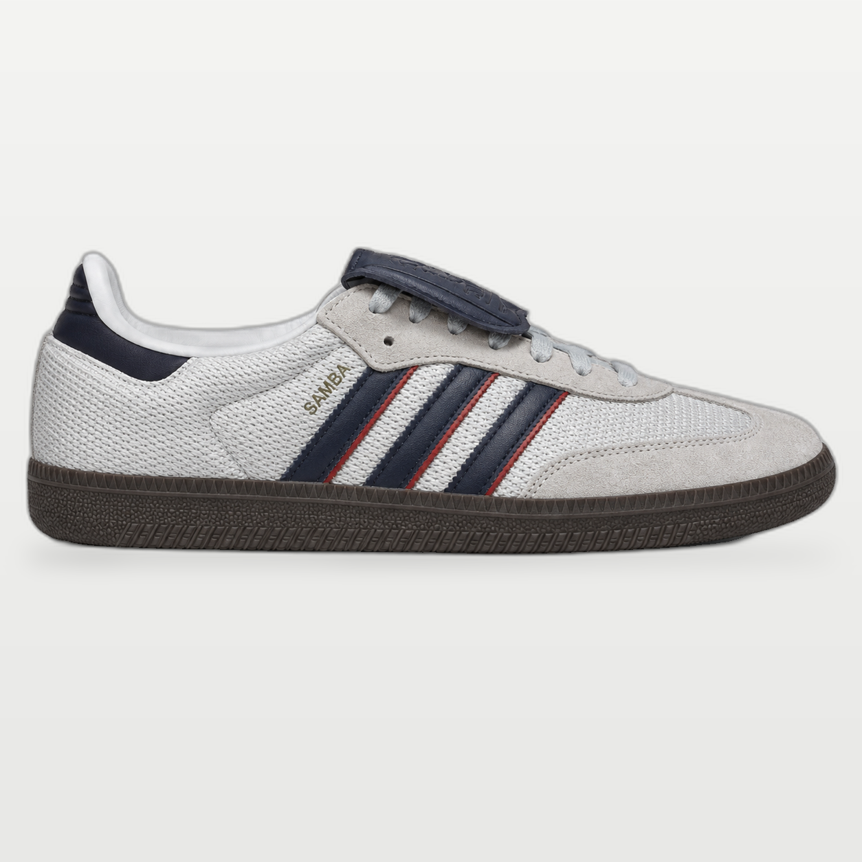 Adidas Samba Gris con Azul Marino
