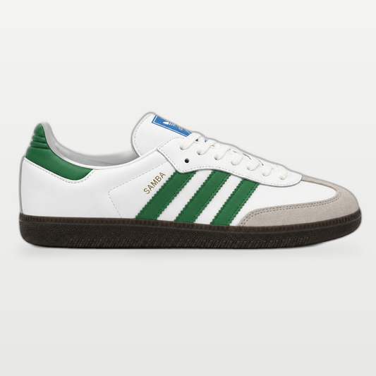 Adidas Samba Blanco con Verde