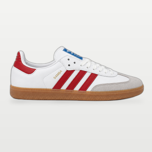Adidas Samba Blanco con Rojo