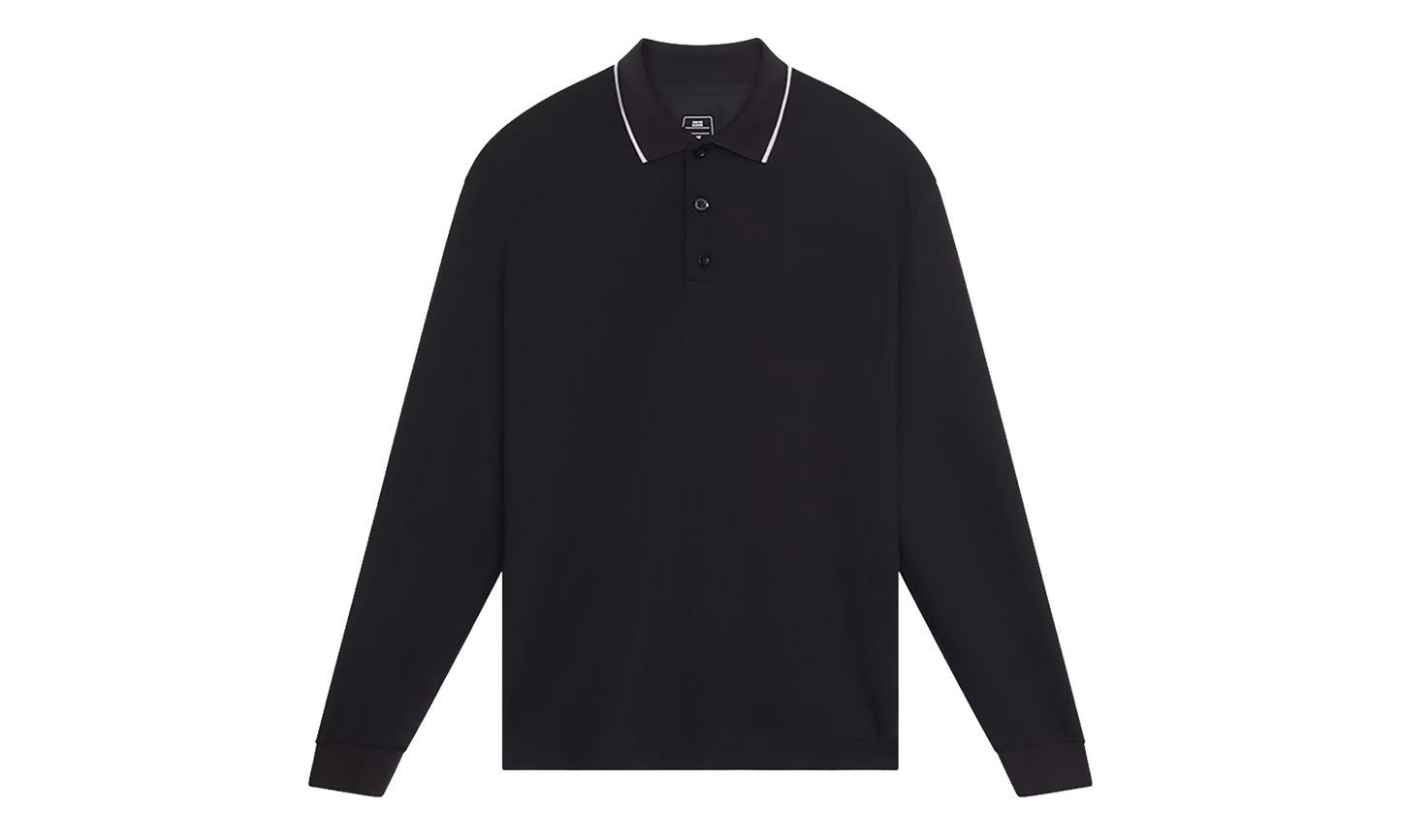 Courtside Long-T Polo "Black" 1MF30500553
