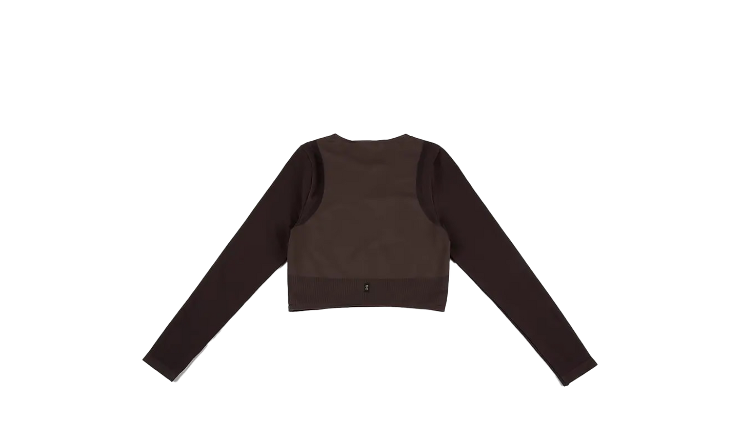 Studio Knit Long-T Crop "Pebble Black" 1WF10263573